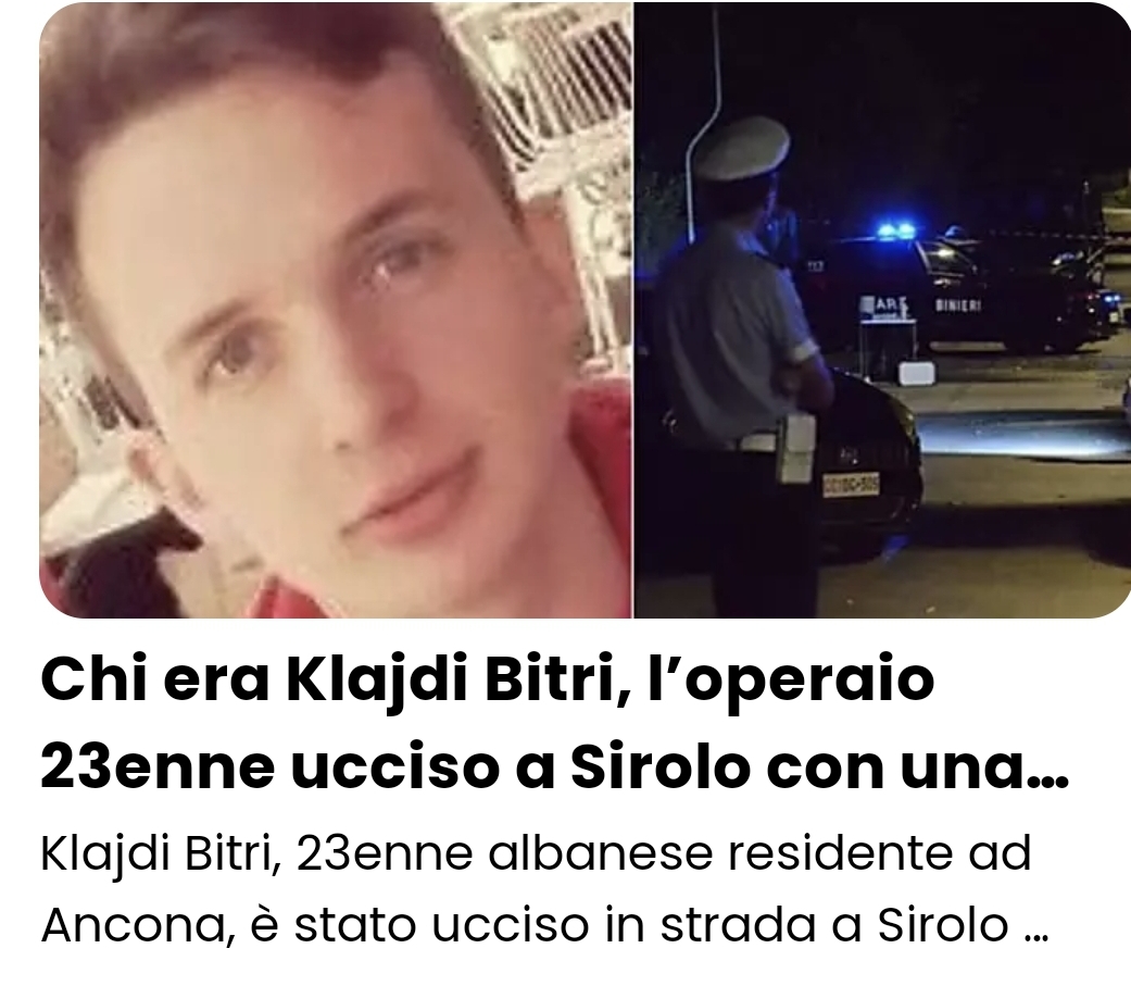 Kush ishte Klajdi Bitri,cfarë shkruajnë mediat Italiane.